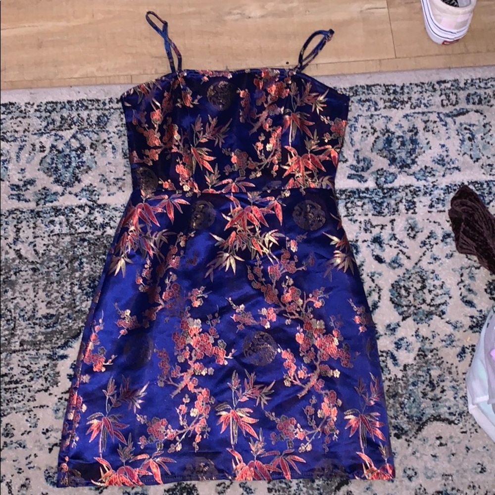 Asian theme mini dress